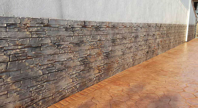 Beton amprentat vertical